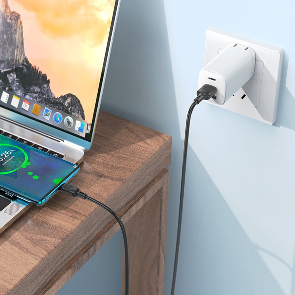 Cavo Dati e Ricarica USB-A - USB-C Borofone BX113 Lenny, 18W, 1m, Nero