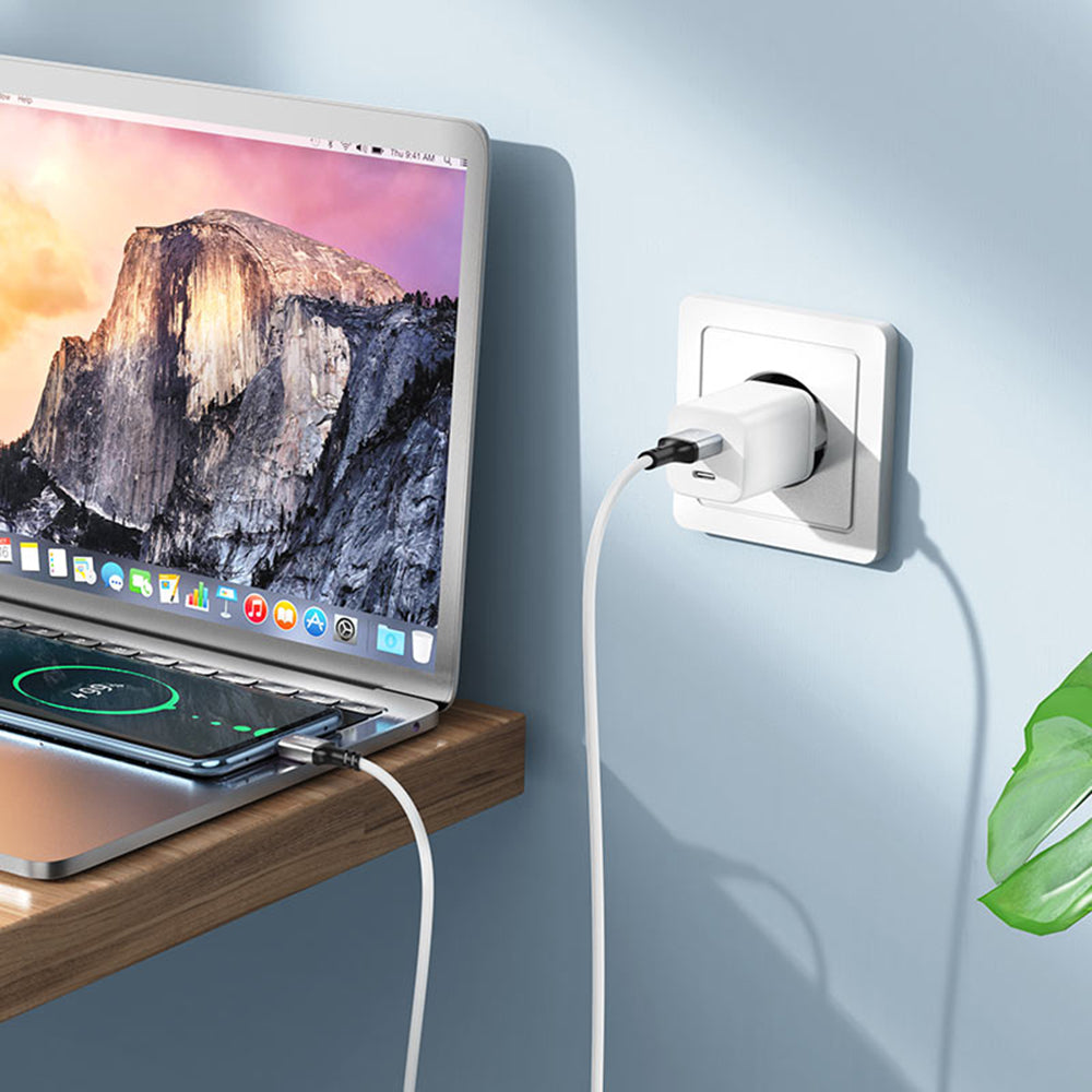 USB-A to USB-C Data and Charging Cable Borofone BX83, 18W, 1m, Black