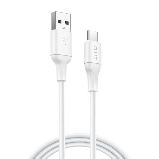 Cavo Dati e Ricarica USB-A - USB-C Lito LD06T, 18W, 1m, Bianco