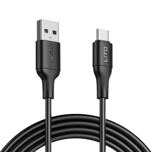 Cavo Dati e Ricarica USB-A - USB-C Lito LD06T, 18W, 1m, Nero