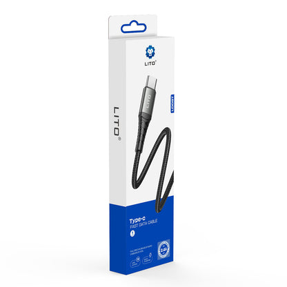 Cavo Dati e Ricarica USB-A - USB-C Lito LD08T, 18W, 1m, Nero
