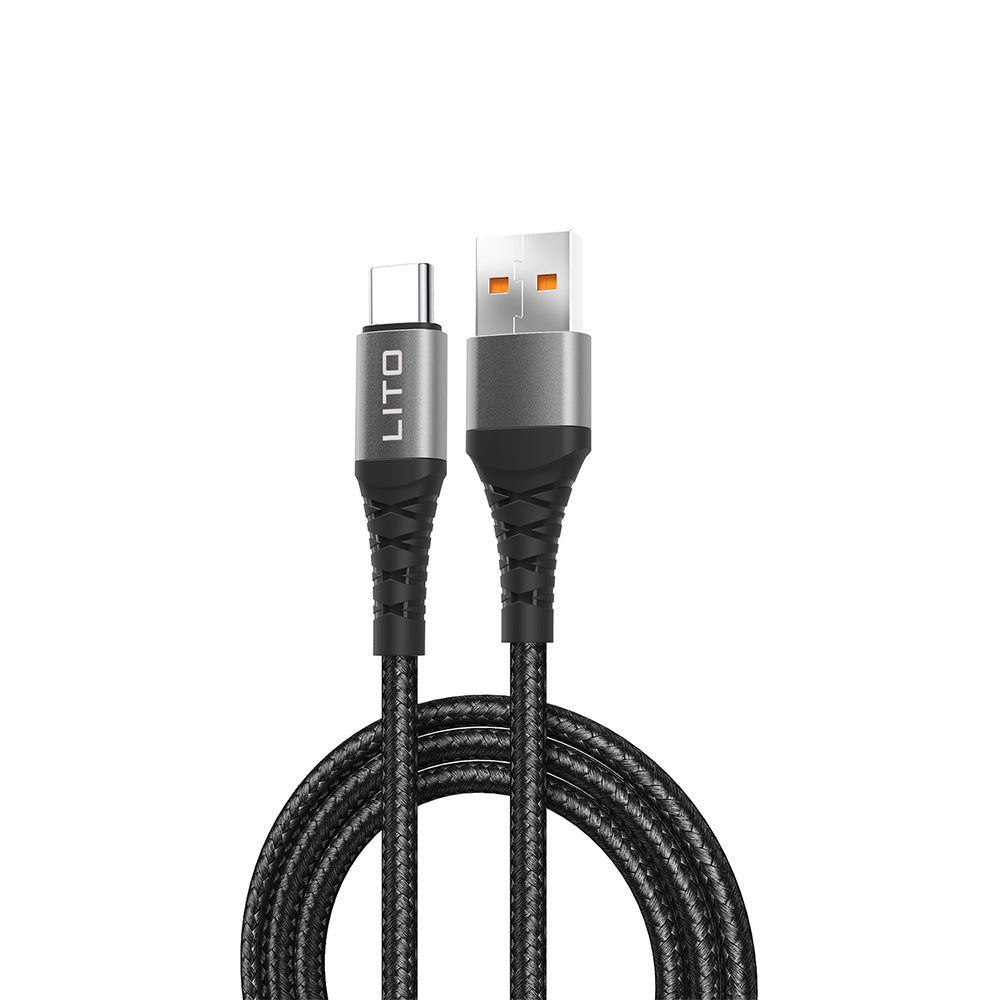 Cavo Dati e Ricarica USB-A - USB-C Lito LD22T, 18W, 2m, Nero