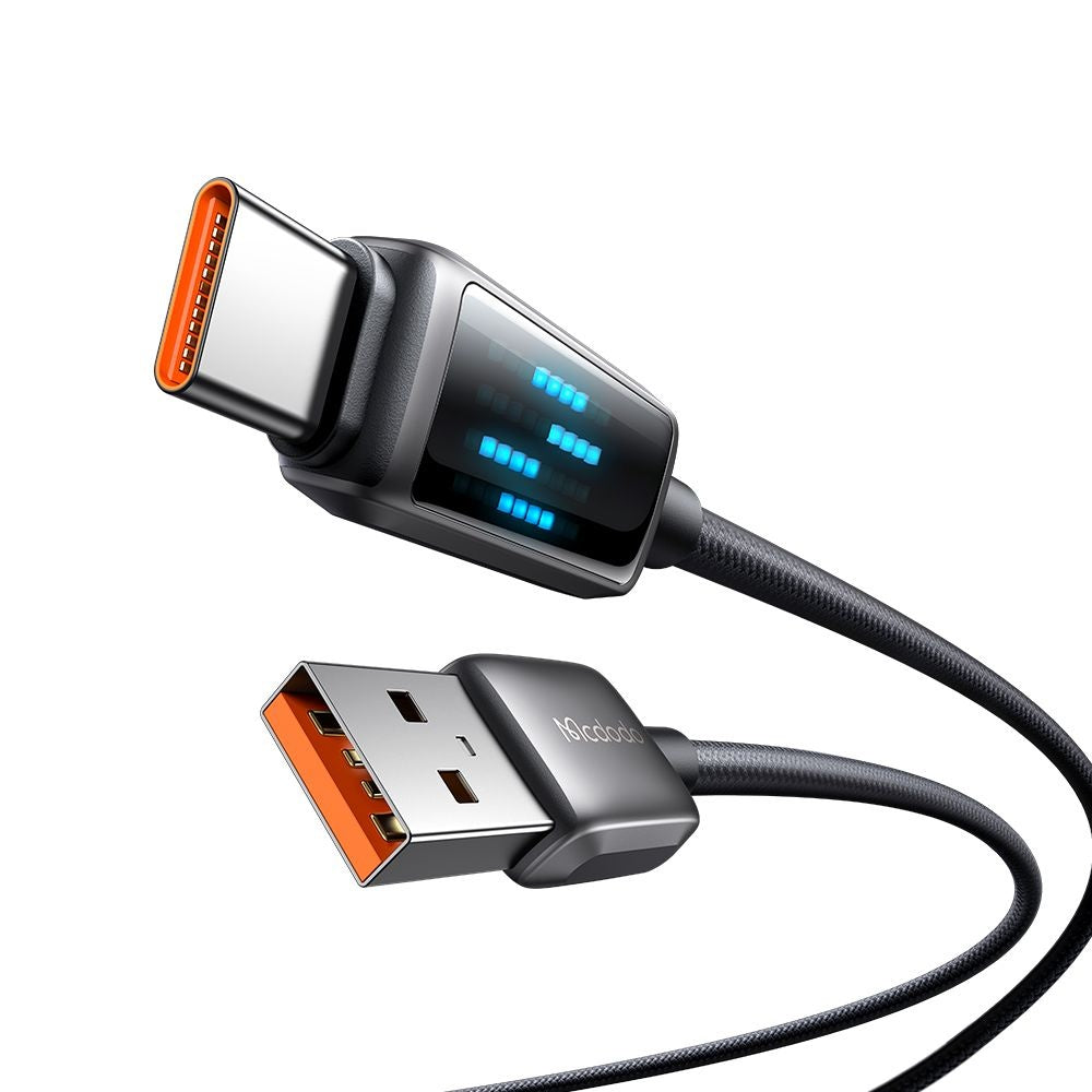 Cavo Dati e Ricarica USB-A - USB-C McDodo CA-2350 Display, 100W, 1.2m, Nero
