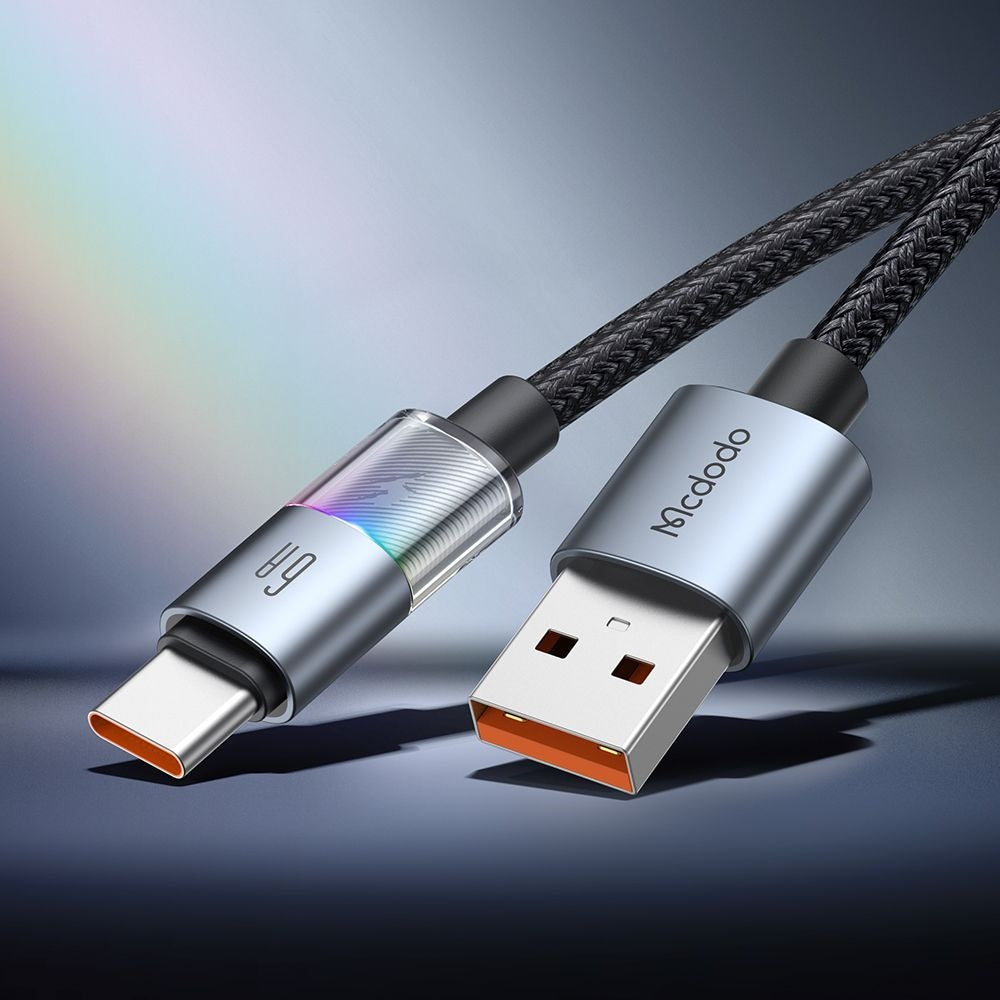 Cavo Dati e Ricarica USB-A - USB-C McDodo CA-8180 Colorful, 66W, 1.2m, Nero