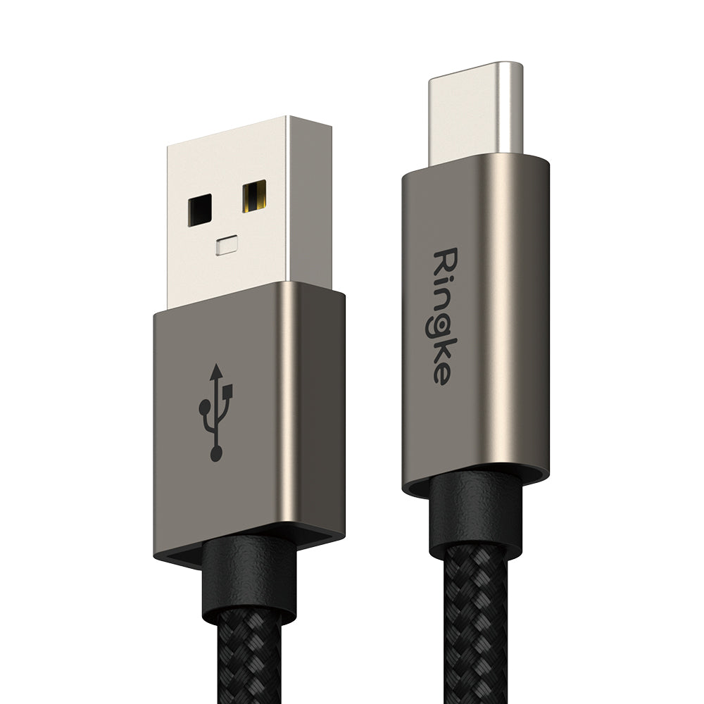 USB-A to USB-C Ringke Data and Charging Cable, 60W, 2m, Black