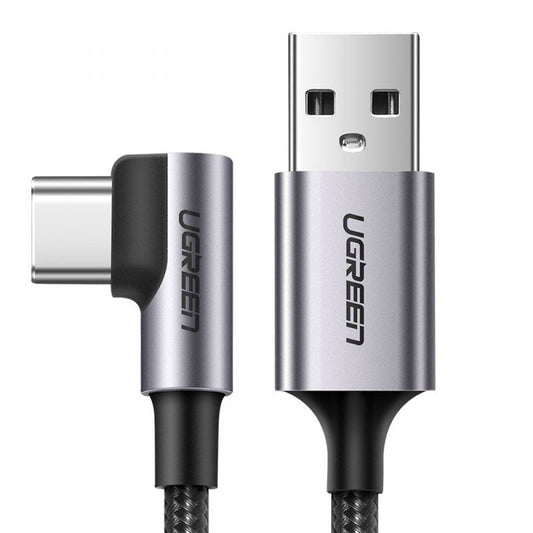 Cavo Dati e Ricarica USB-A - USB-C UGREEN US284 Angled, 18W, 0.5m, Grigio