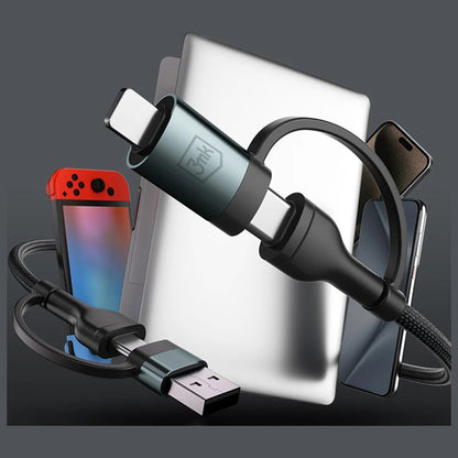 Cavo Dati e Ricarica USB-A / USB-C - USB-C / Lightning 3MK Hyper N, 60W, 1.2m, Nero