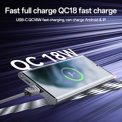 Cavo Dati e Ricarica USB-A - USB-C Yesido CA135C, 18W, 1.2m, Nero