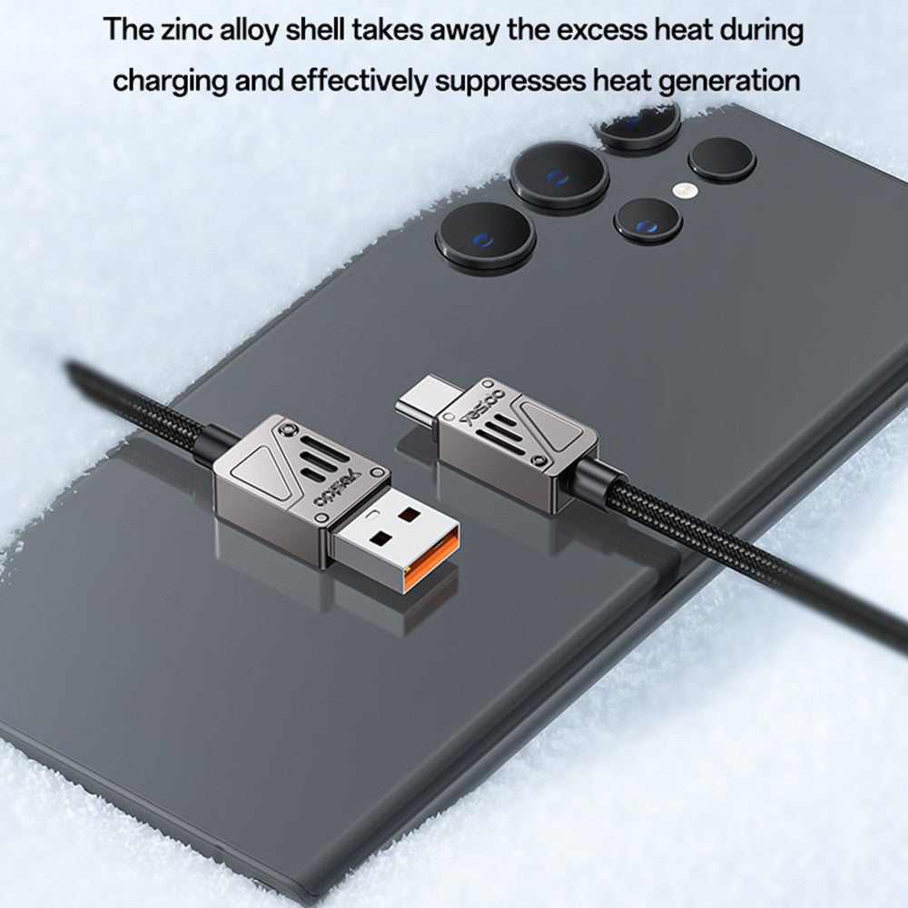 Cavo Dati e Ricarica USB-A - USB-C Yesido CA135C, 18W, 1.2m, Nero