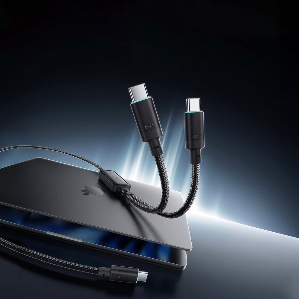 Cavo Dati e Ricarica USB-C - 2 x USB-C Cuktech C2C615, 140W, 1,5m, Nero CKC2C615GLBK