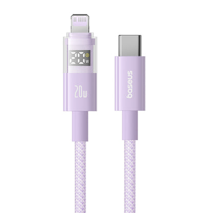 USB-C - Lightning Baseus Display 2 Data and Charging Cable, 20W, 2m, Purple P10382703511-01
