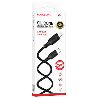 Cavo Dati e Ricarica USB-C - Lightning Borofone BX113 Lenny, 27W, 2m, Nero
