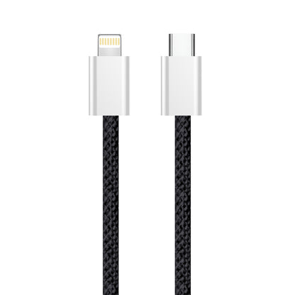 USB-C to Lightning Data and Charging Cable ColorWay CW-CBPDCL061, 27W, 1m, Black