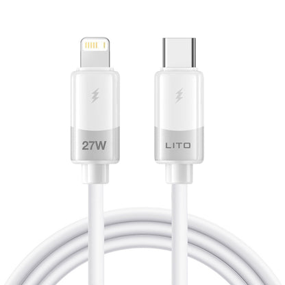 USB-C to Lightning Data and Charging Cable Lito LD07, 27W, 1m, White