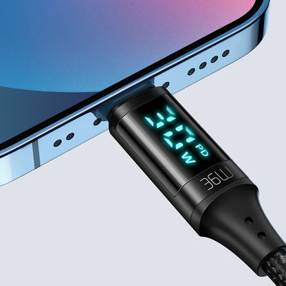 Cavo Dati e Ricarica USB-C - Lightning McDodo CA-1030 Display, 36W, 1.2m, Nero