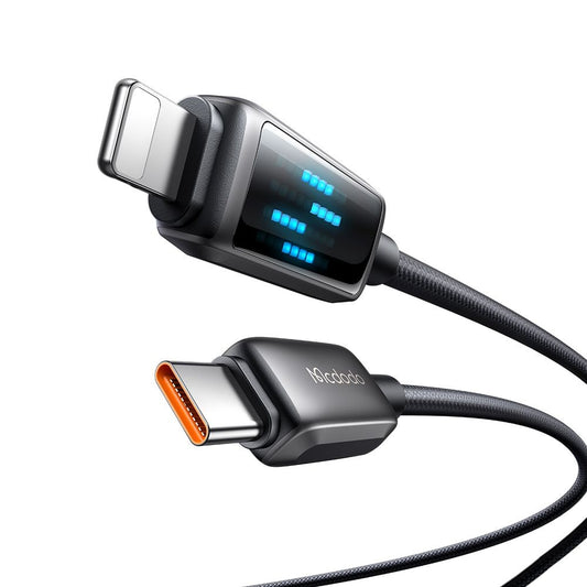 Cavo Dati e Ricarica USB-C - Lightning McDodo CA-2630 Display, 36W, 1.2m, Nero