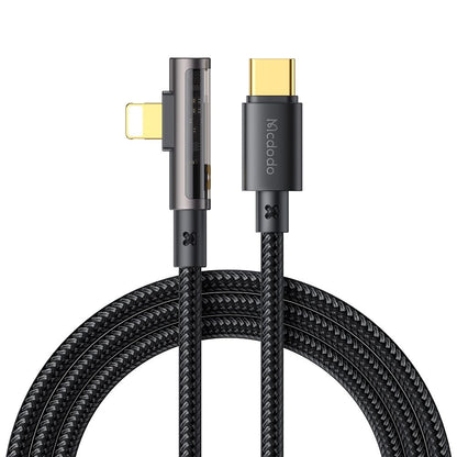 Cavo Dati e Ricarica USB-C - Lightning McDodo CA-3390 Angled, 36W, 1.2m, Nero