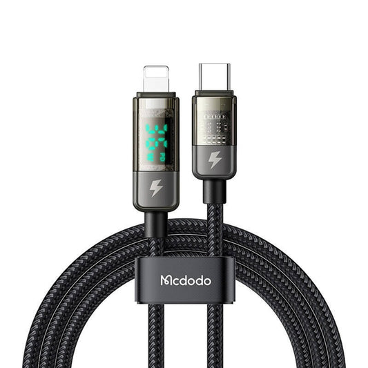 Cavo Dati e Ricarica USB-C - Lightning McDodo CA-3600 Display Auto Power Off, 36W, 1.2m, Nero