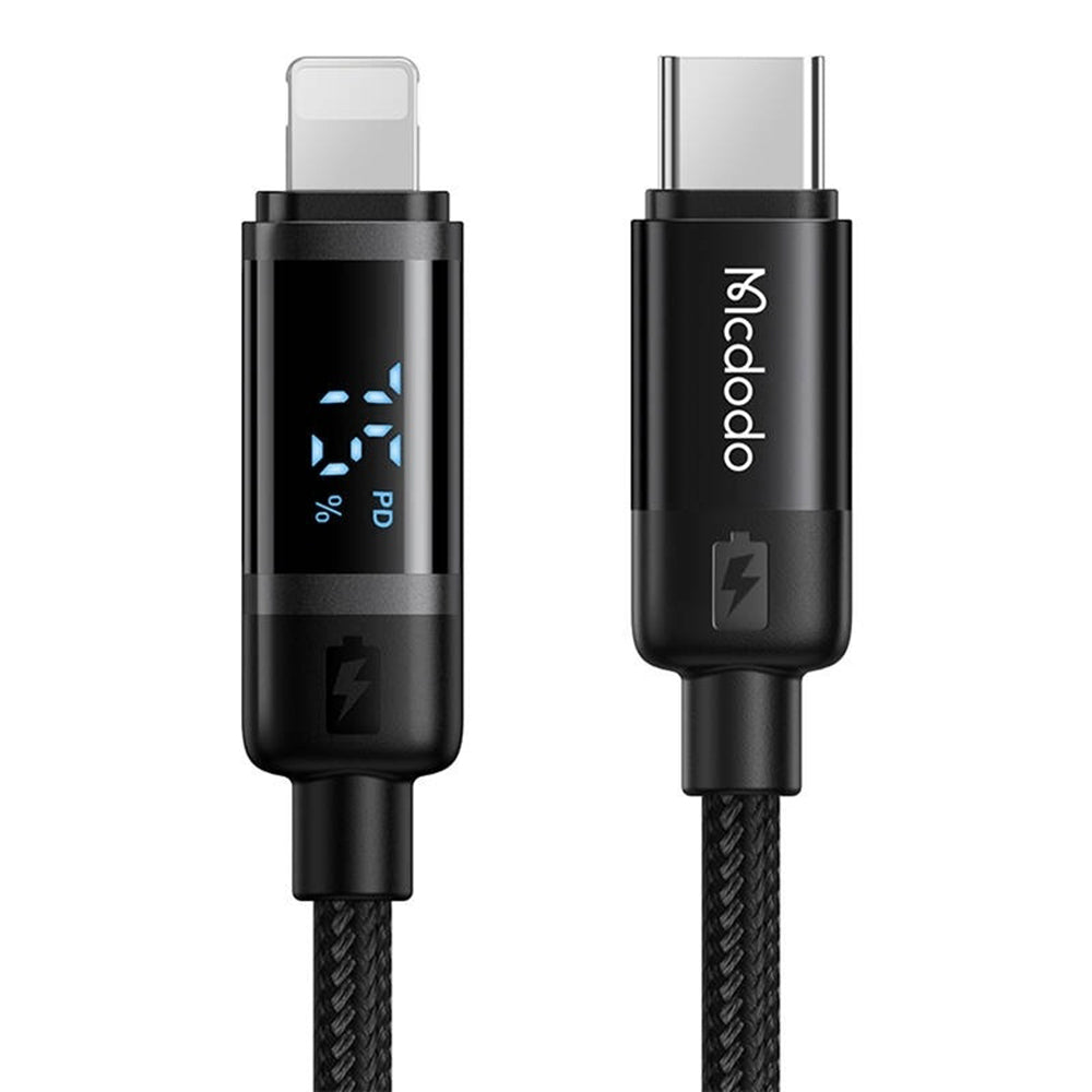 Cavo Dati e Ricarica USB-C - Lightning McDodo CA-5210 Bat Display, 36W, 1.2m, Nero
