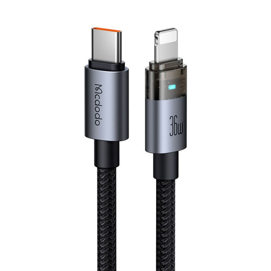 Cavo Dati e Ricarica USB-C - Lightning McDodo CA-6940, 36W, 1.2m, Nero