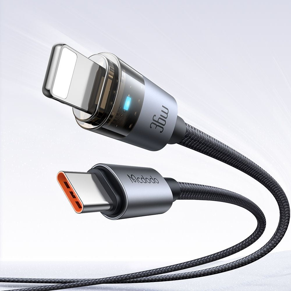 Cavo Dati e Ricarica USB-C - Lightning McDodo CA-6940, 36W, 1.2m, Nero