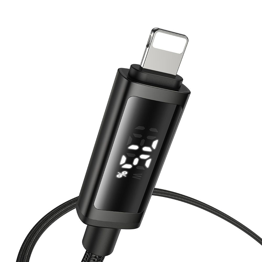 Cavo Dati e Ricarica USB-C - Lightning McDodo CA-7990 Display, 36W, 1.2m, Nero