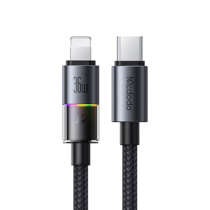 Cavo Dati e Ricarica USB-C - Lightning McDodo CA-8190 Colorful, 36W, 1.2m, Nero