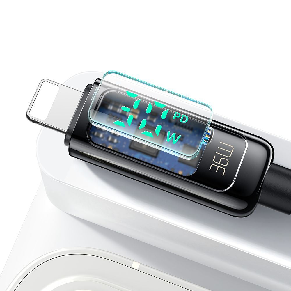 Cavo Dati e Ricarica USB-C - Lightning McDodo CA-8810 Display, 36W, 1.2m, Nero