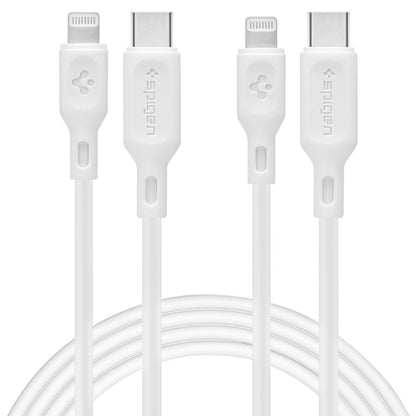 Cavo Dati e Ricarica USB-C - Lightning Spigen Durasync, 20W, 1m, Bianco, Set 2 pezzi