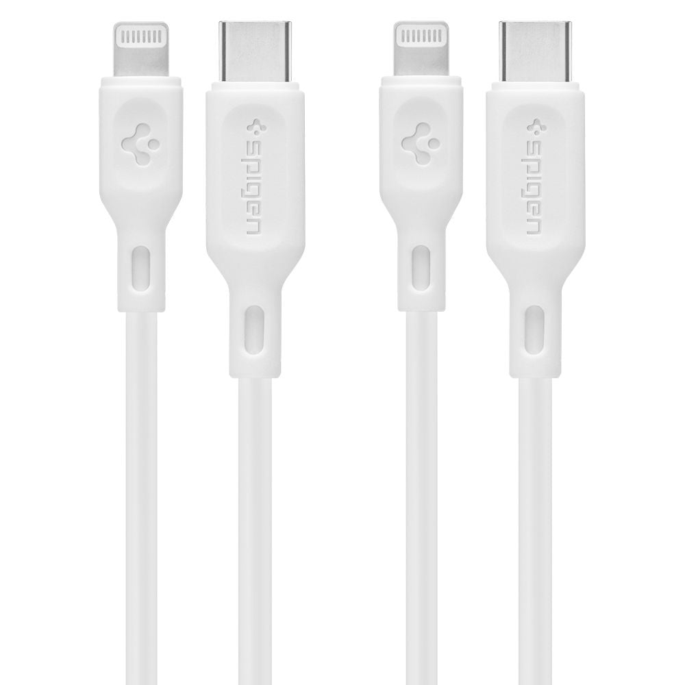 Cavo Dati e Ricarica USB-C - Lightning Spigen Durasync, 20W, 1m, Bianco, Set 2 pezzi