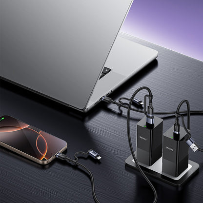 Cavo dati e ricarica USB-C / USB-A - USB-C / Lightning Yesido CA200, 60W, 1,2m, Nero