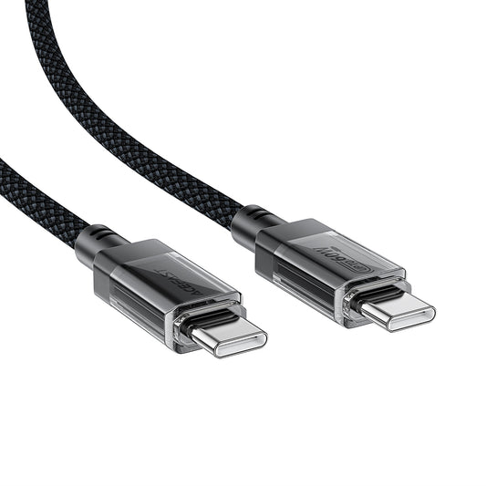 USB-C Data and Charging Cable - USB-C Acefast C12-03, 60W, 1.2m, Black