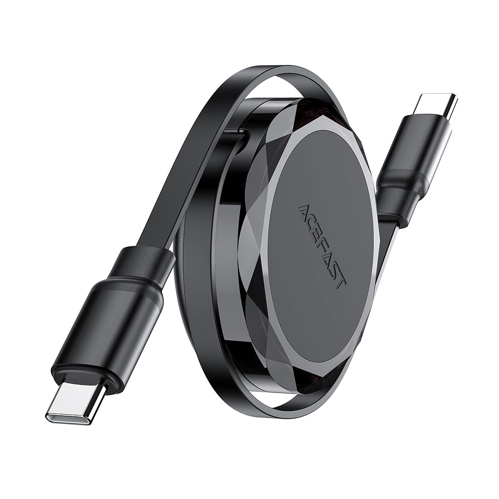 Cavo Dati e Ricarica USB-C - USB-C Acefast C13-03, 60W, 0.8m, Nero