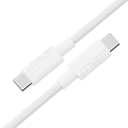 USB-C Data and Charging Cable - USB-C Acefast C18-03, 60W, 1.2m, White
