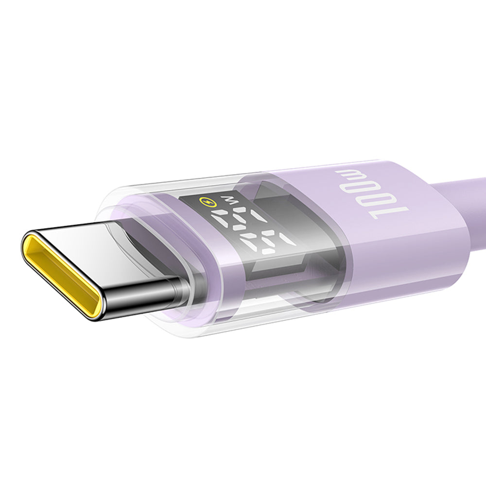 Cavo Dati e Ricarica USB-C - USB-C Baseus Display 2, 100W, 2m, Viola P10382702511-01
