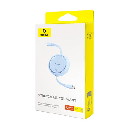 Cavo Dati e Ricarica USB-C - USB-C Baseus Free2Draw Mini Retrattile, 100W, 1m, Blu P10364500311-00