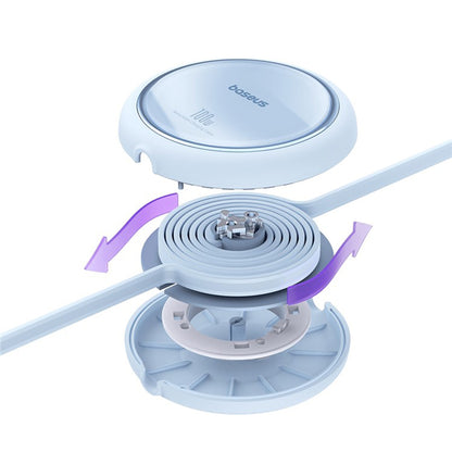 Cavo Dati e Ricarica USB-C - USB-C Baseus Free2Draw Mini Retrattile, 100W, 1m, Blu P10364500311-00