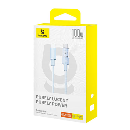USB-C Data and Charging Cable - USB-C Baseus Gem, 100W, 2m, Blue P10373000311-01