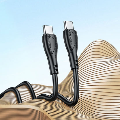 USB-C Data and Charging Cable - USB-C Borofone BX121 Energy, 60W, 1m, Black