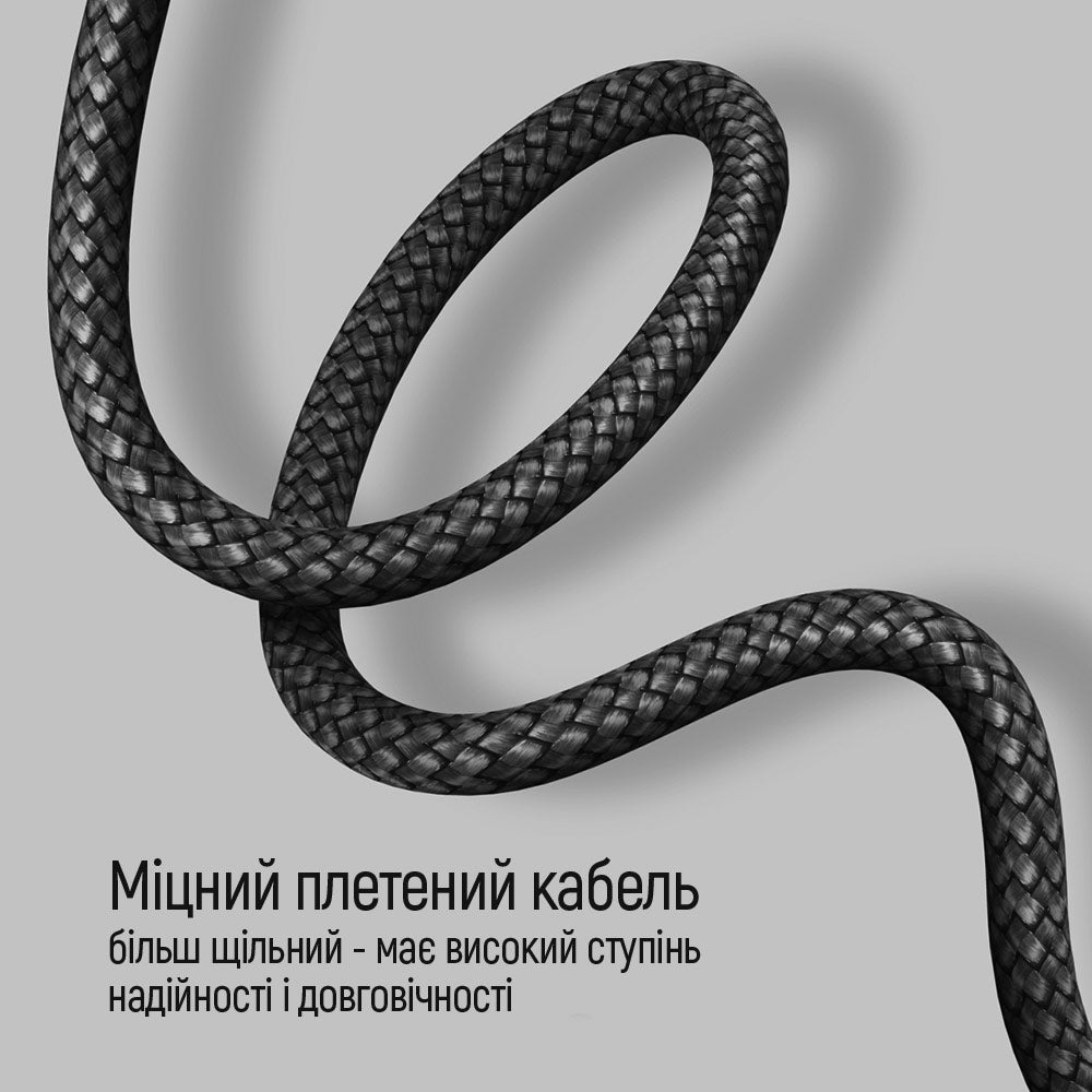 Cavo Dati e Ricarica USB-C - USB-C ColorWay CW-CBPDCC040, 65W, 1m, Grigio