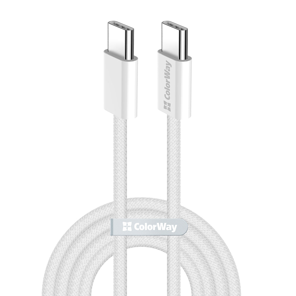 Cavo Dati e Ricarica USB-C - USB-C ColorWay CW-CBPDCC061, 60W, 1m, Grigio