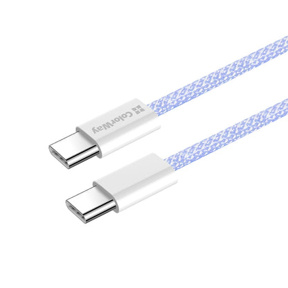 Cavo Dati e Ricarica USB-C - USB-C ColorWay CW-CBPDCC061, 60W, 1m, Viola