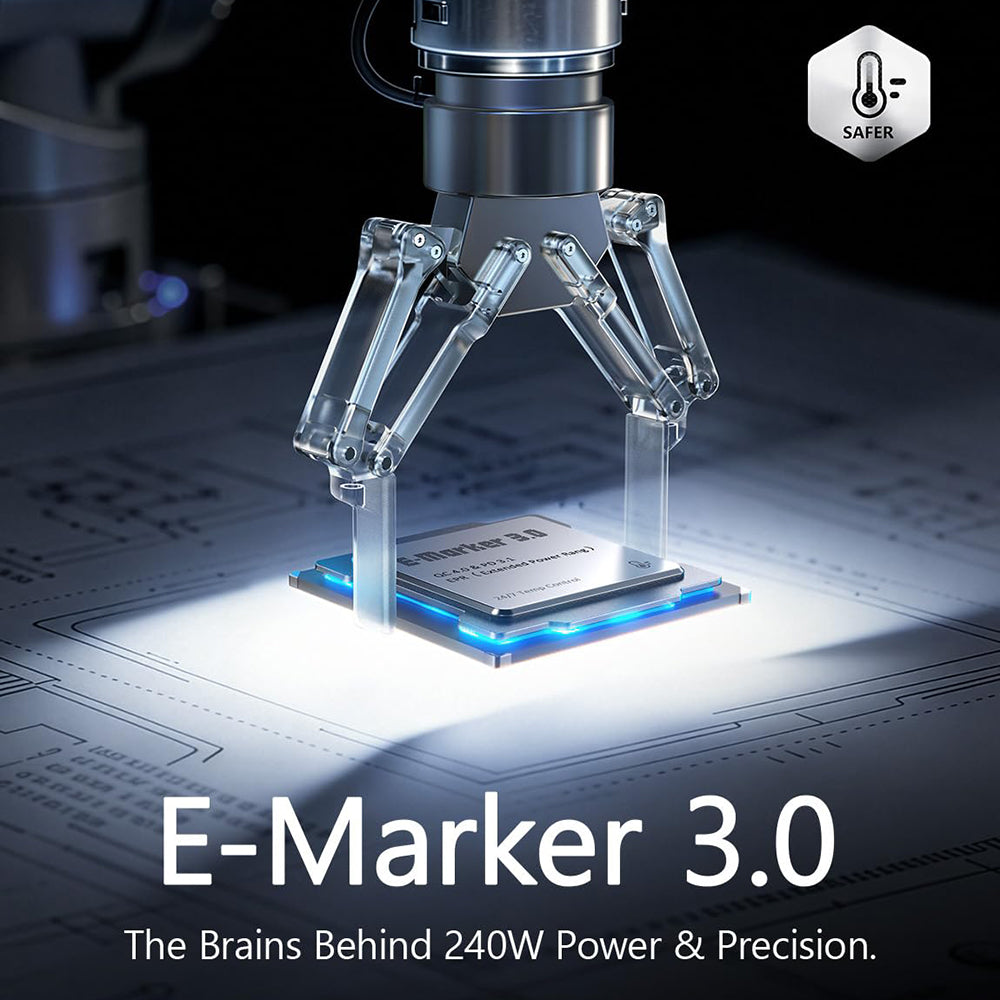 Cavo Dati e Ricarica USB-C - USB-C Lisen, 240W, 2m, Set 2 pezzi, Blu Navy YL0123070023