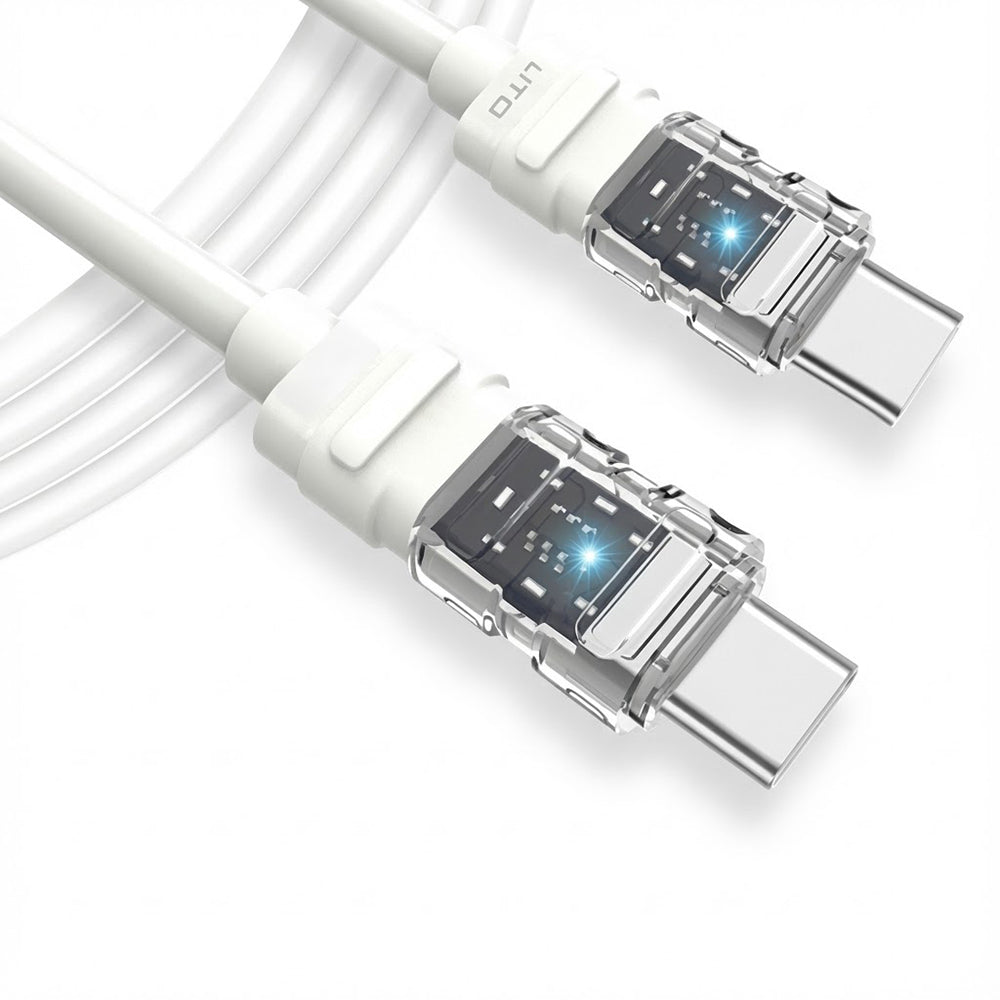 Cavo Dati e Ricarica USB-C - USB-C Lito LD05, 60W, 1m, Bianco