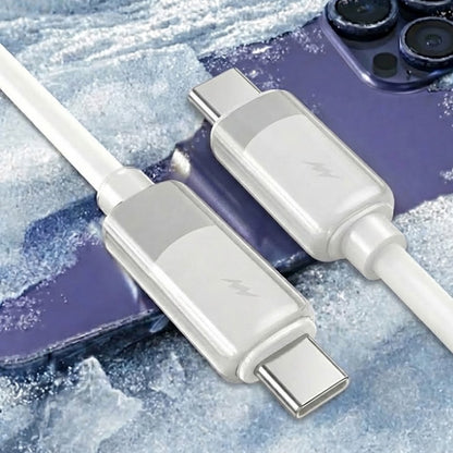 Cavo Dati e Ricarica USB-C - USB-C Lito LD07, 60W, 1m, Bianco