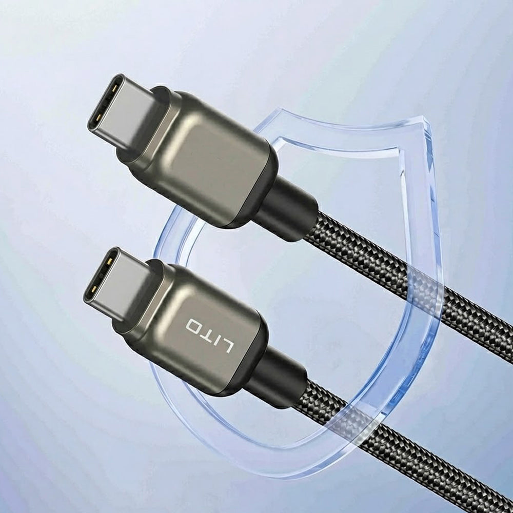 Cavo Dati e Ricarica USB-C - USB-C Lito LD17, 100W, 1m, Nero