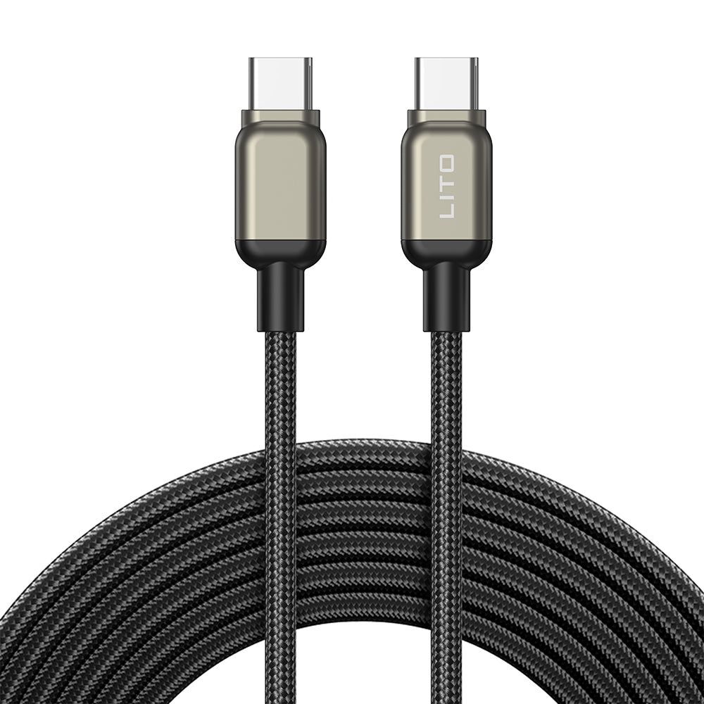 Cavo Dati e Ricarica USB-C - USB-C Lito LD17, 100W, 1m, Nero