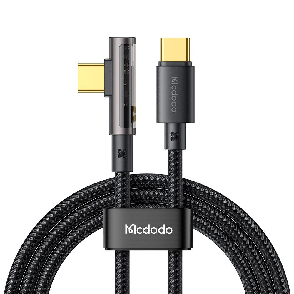 Cavo Dati e Ricarica USB-C - USB-C McDodo CA-3400 Angled, 100W, 1.2m, Nero