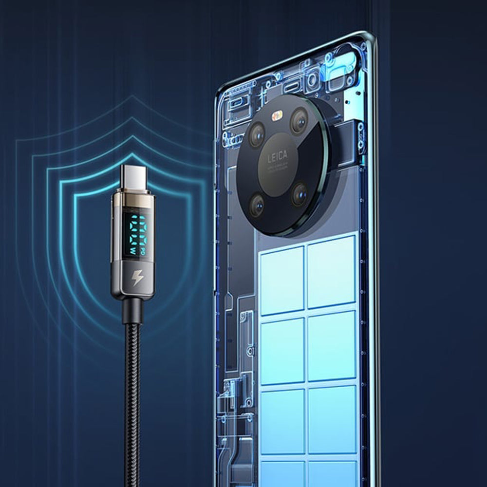 Cavo Dati e Ricarica USB-C - USB-C McDodo CA-3610 Display Auto Power Off, 100W, 1.2m, Nero