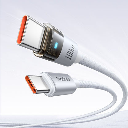 Cavo Dati e Ricarica USB-C - USB-C McDodo CA-5582, 100W, 1.2m, Bianco
